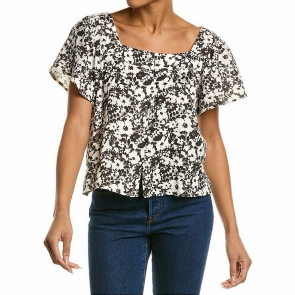 Rails‎ Magnolia Cameo Floral Cotton Top Size XS EUC